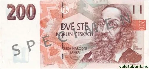 200 Kč bankjegy
