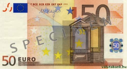 50 eurós címlet eleje - Euro bankjegy - EUR