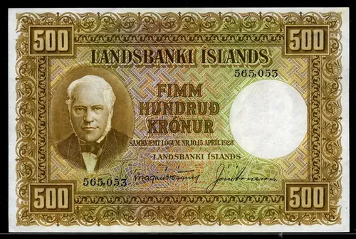 500 kr bankjegy