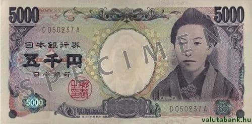 5000 ¥ bankjegy