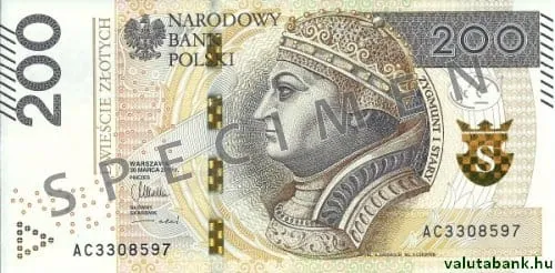 200 zł bankjegy