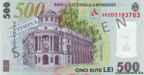 500 lei bankjegy hátlap