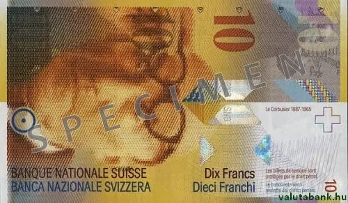 10 Fr bankjegy