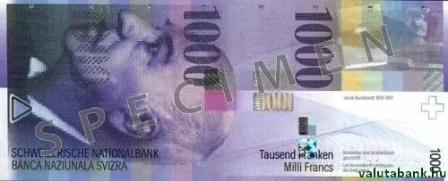 1000 Fr bankjegy