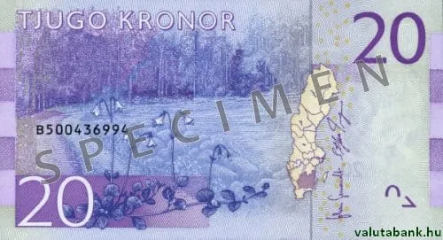 20 kr bankjegy hátlap