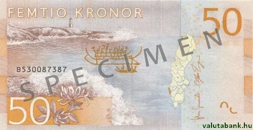 50 kr bankjegy hátlap