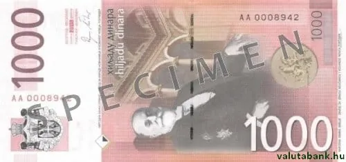 1000 дин bankjegy hátlap